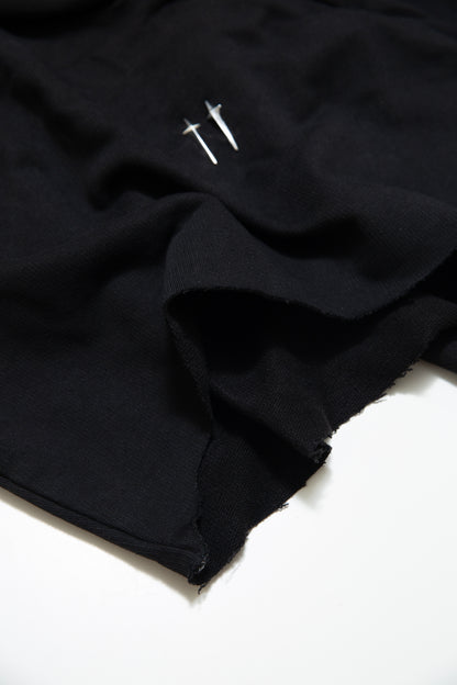 HOODIE CROPPED BLACK