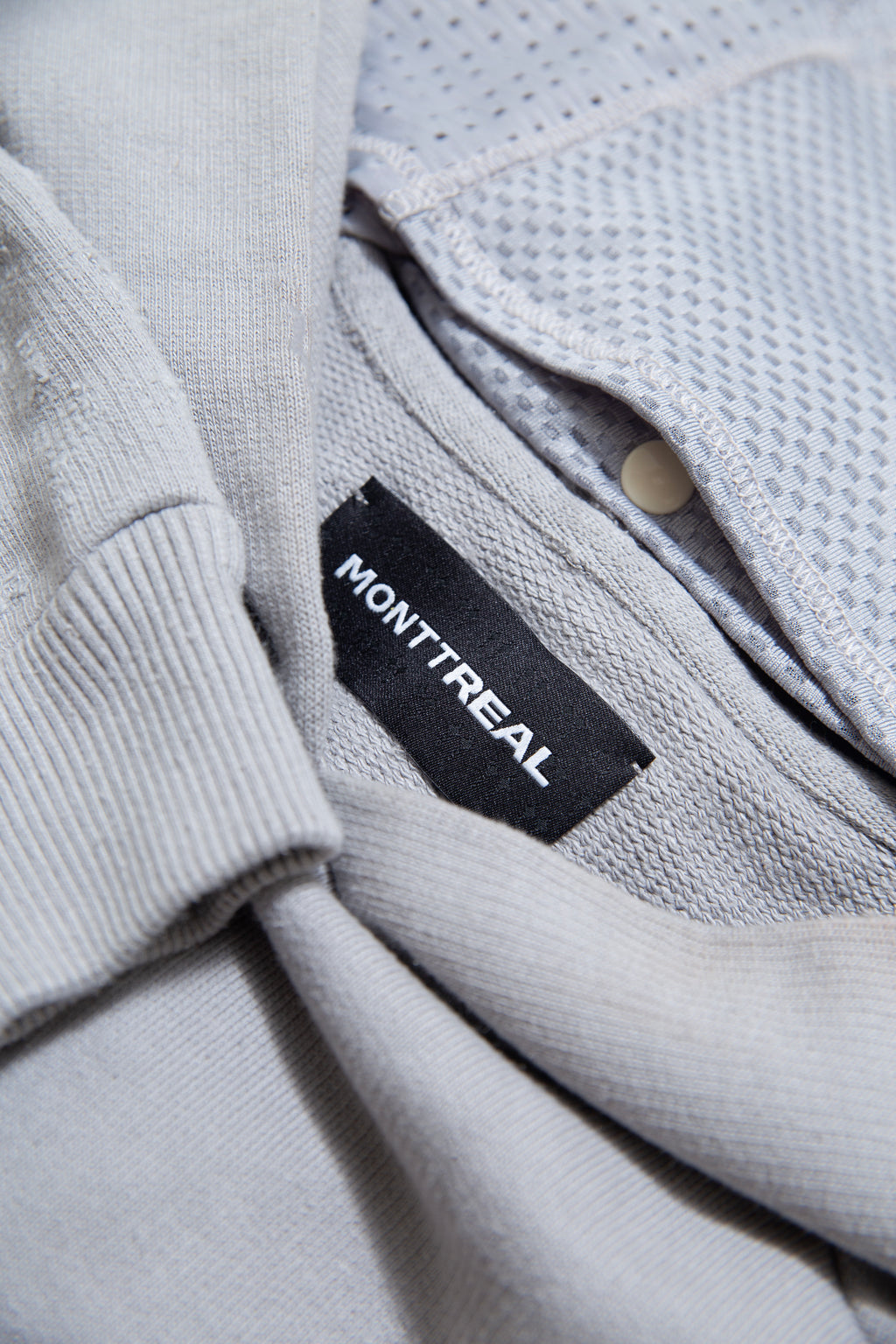 HOODIE CROPPED SILVER